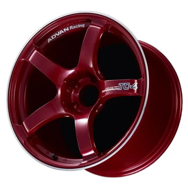 Advan TC-4 4x100 15x7.0+42 Racing Candy Red & Ring