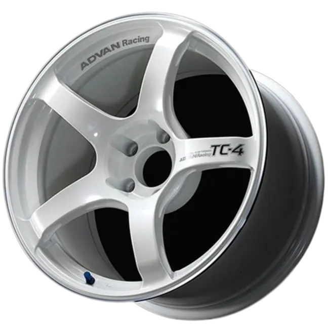 Advan TC-4 5x100 18x8.5+45 Racing White Metallic & Ring