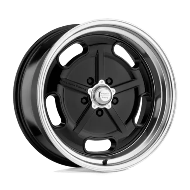 American Racing Vintage VN511 SALT FLAT 5X127 20X9.5 0 GLOSS BLACK W/ DIAMOND CUT LIP