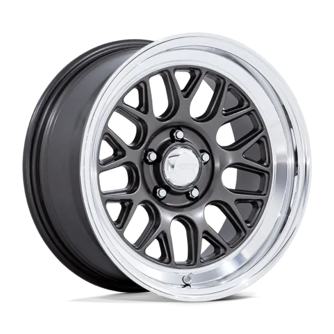 American Racing Vintage VN516 G-FORCE 5X120.65 17x9 +0 MATTE ANTHRACITE W/ DIAMOND CUT LIP