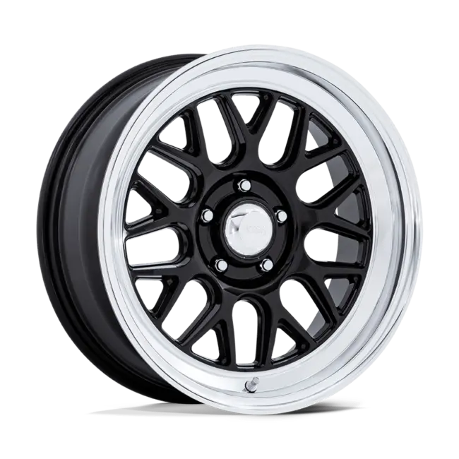 American Racing Vintage VN516 G-FORCE 5X120.65 18x10 +12 GLOSS BLACK W/ DIAMOND CUT LIP