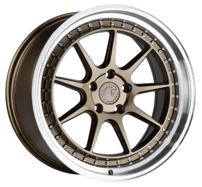 Aodhan DS-X 5x114.3 18x9.5 +15 Bronze w/Machined Lip