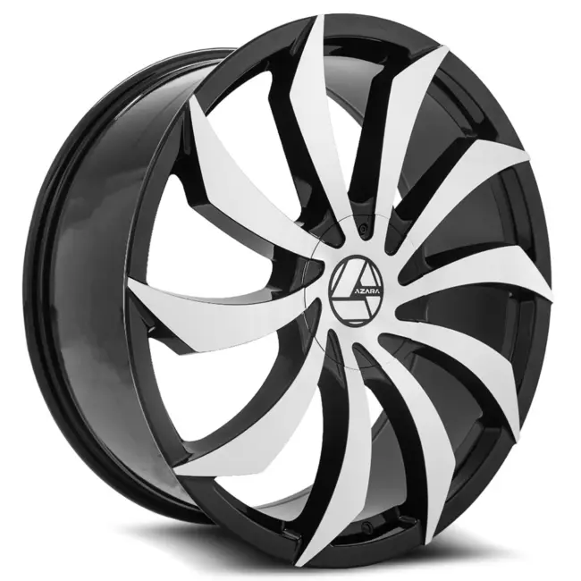 Azara AZA-507 6x135/6x139.7 32x10 +25 Gloss Black & Machined