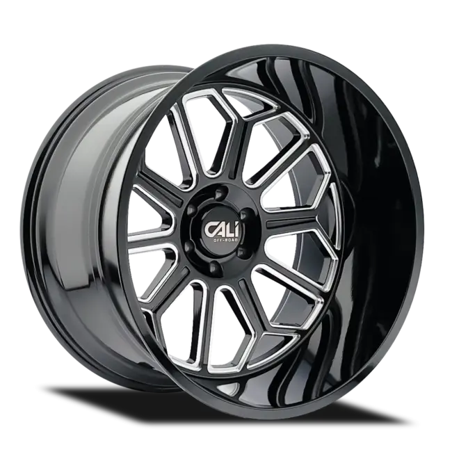 Cali Off-Road Auburn 9117 6x135 24x14-76 Black/Milled