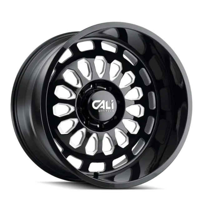 Cali Off-Road Paradox 9113 8x170 20x10-25 Gloss Black/Milled Spokes