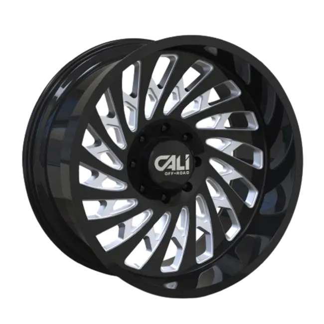 Cali Off-Road Switchback 9108 5x127 22x12-51 Gloss Black/Milled