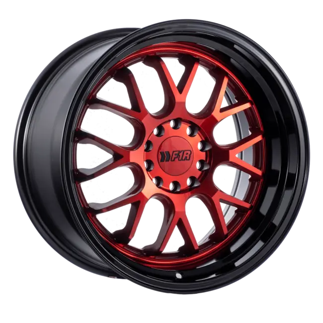 F1R F21 5x114.3/5x120 18x8.5 +35 Candy Red/Black Lip v2