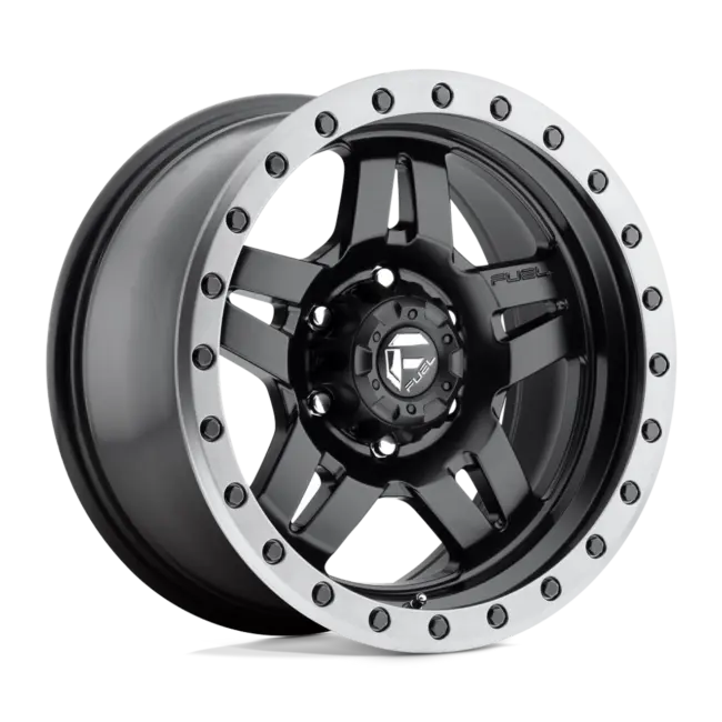 Fuel 1PC D557 ANZA 6X135 18X9 +1 MATTE BLACK GUN METAL RING