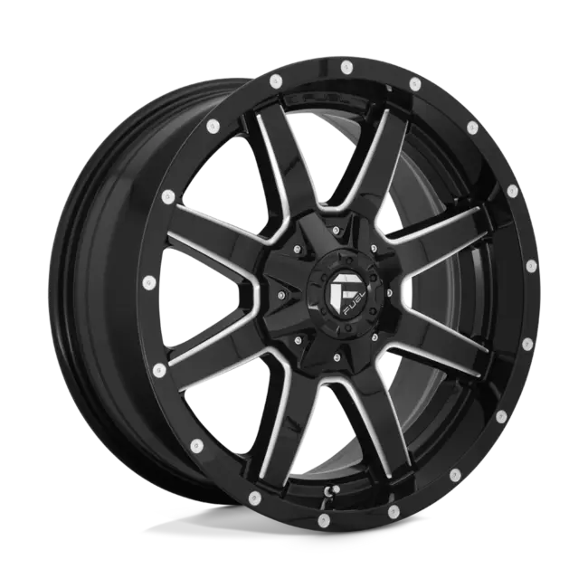 Fuel 1PC D610 MAVERICK 8X165.1 18X9 +20 GLOSS BLACK MILLED