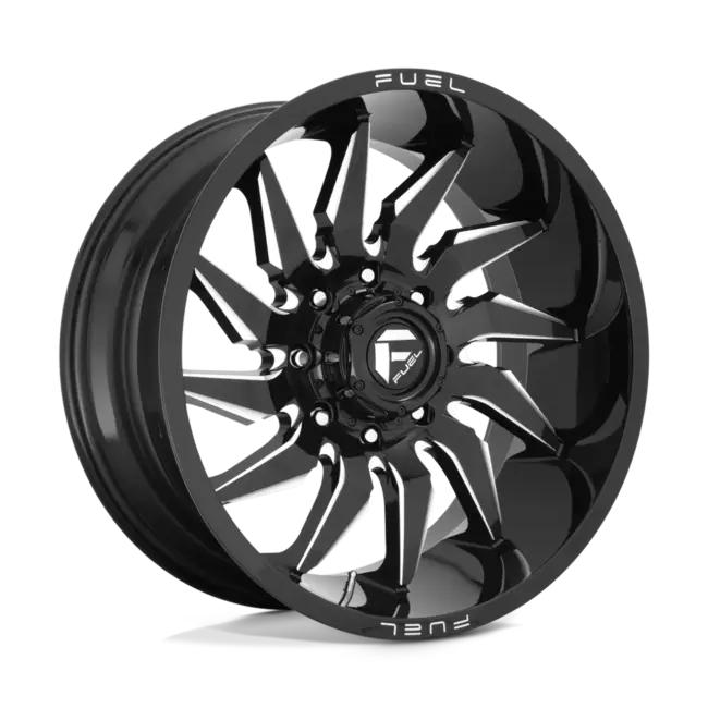 Fuel 1PC D744 SABER 6X139.7 20X9 +1 GLOSS BLACK MILLED