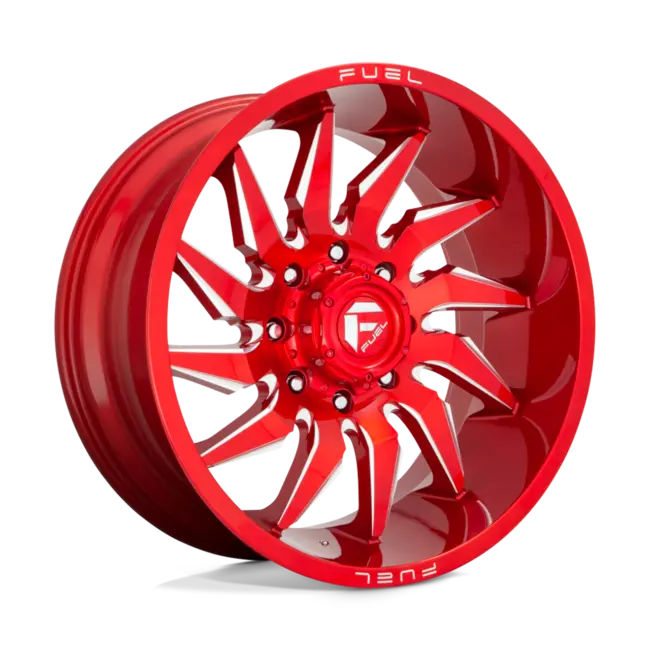 Fuel 1PC D745 SABER 6X135 22X12 -44 CANDY RED MILLED