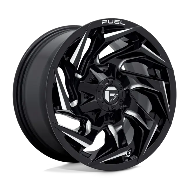 Fuel 1PC D753 REACTION 6X135/6X139.7 20X9 +20 GLOSS BLACK MILLED