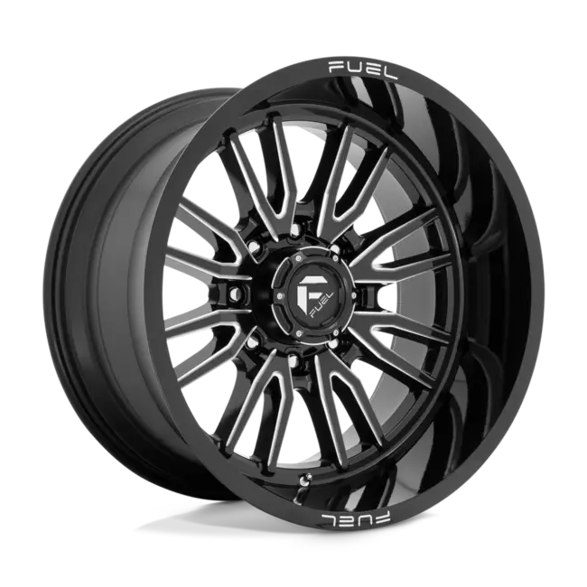 Fuel 1PC D761 CLASH 8X170 22X12 -44 GLOSS BLACK MILLED