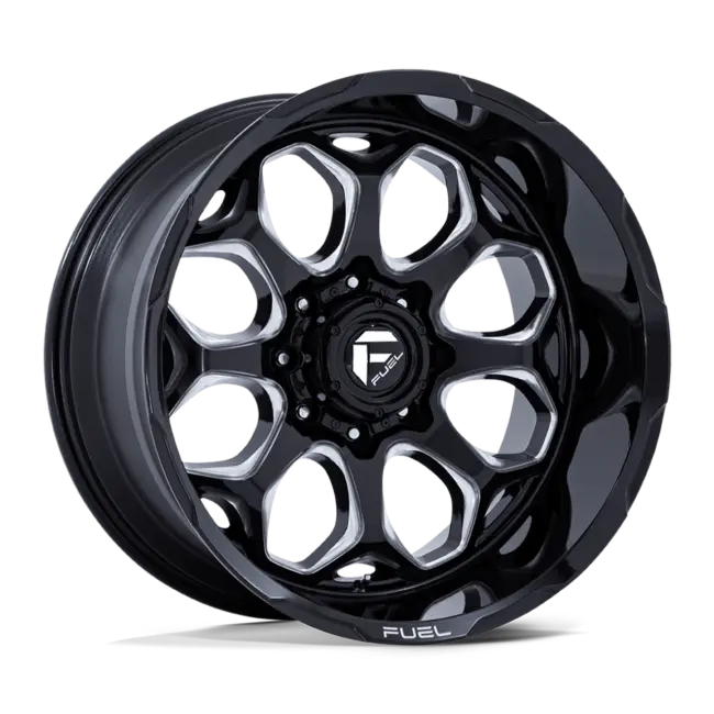 Fuel 1PC FC862 SCEPTER 8X165.1 20x9 +1 GLOSS BLACK MILLED