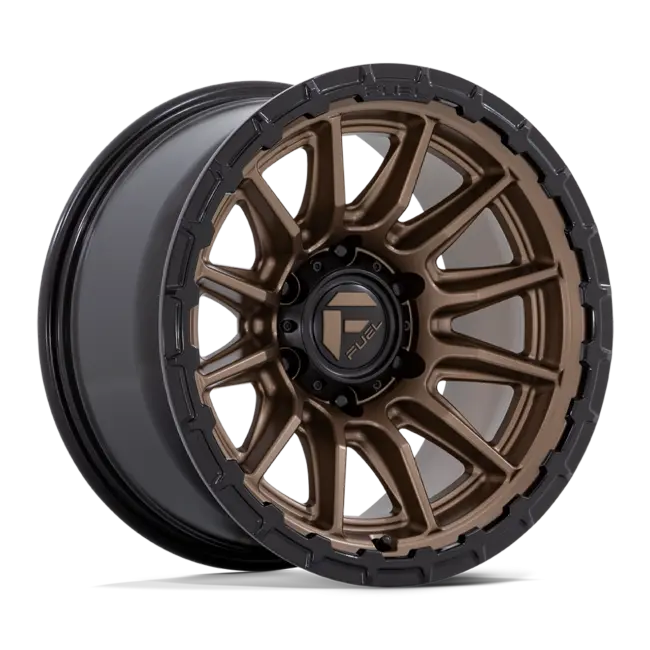 Fuel 1PC FC866 PISTON 6X135 22x10 -18 MATTE BRONZE W/ GLOSS BLACK LIP