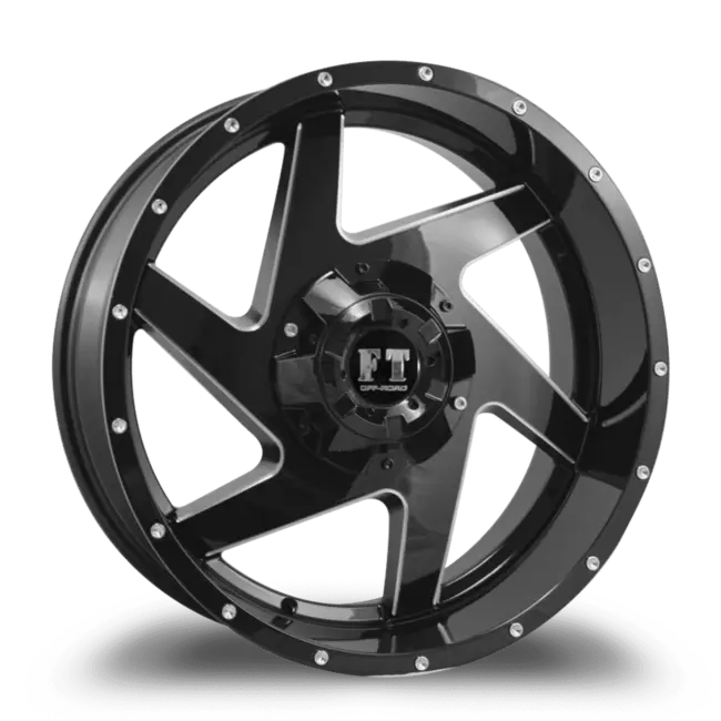 FULL THROTTLE FT6052 8x180 20x10-24 BLACK / MILLED