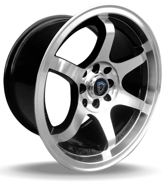 G - LINE ALLOYS G6011 4x100/4x114.3 15x6.5+35 BLACK / MACHINED