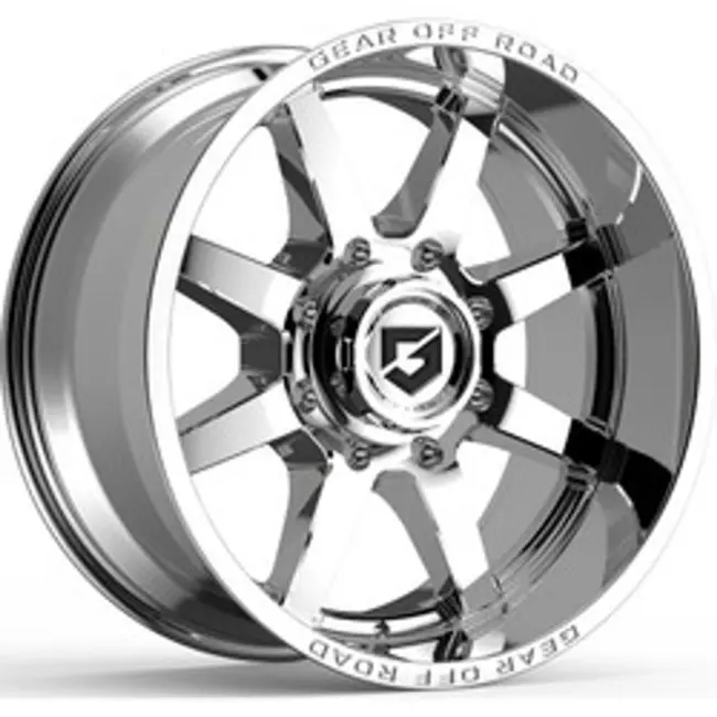 Gear Off Road 762C Pivot 6x139.7 20x10 -19 Chrome Plated with Lip Logo