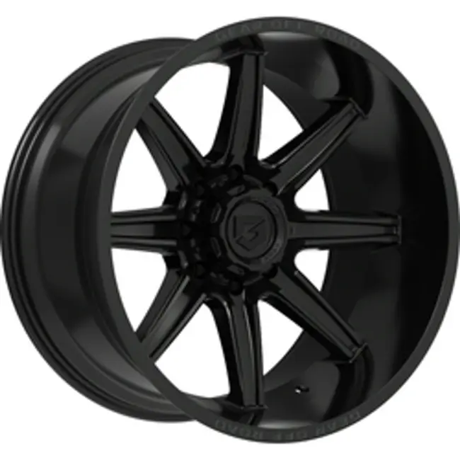 Gear Off Road 765B 5x127/5x139.7 18x9 +10 Gloss Black w/Lip Logo