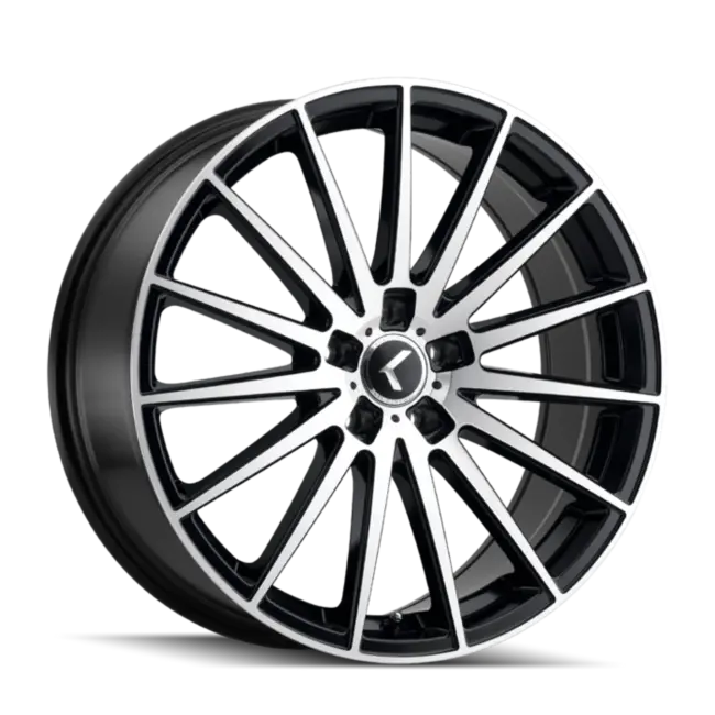 Kraze Stunna 191 5x114.3 22x8.5+38 Black/Machined Face