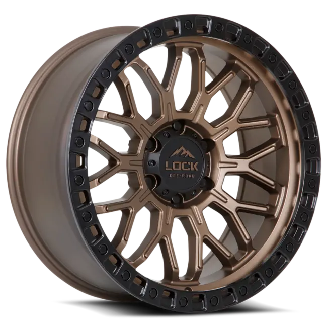 LOCK OFFROAD COMBAT 6x139.7 20x9+0 Matte Bronze W Matte Black Ring