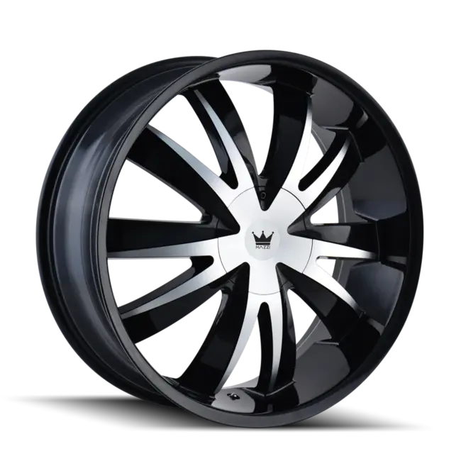 Mazzi Edge 337 4x100/4x114.3 18x7.5+40 Gloss Black/Machined Face