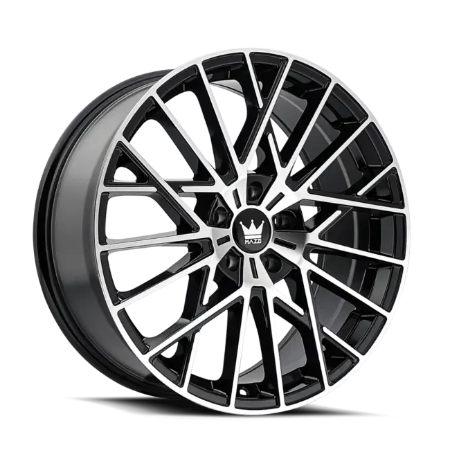 Mazzi Jinx 378 5x108 20x8.5+38 Black/Machined