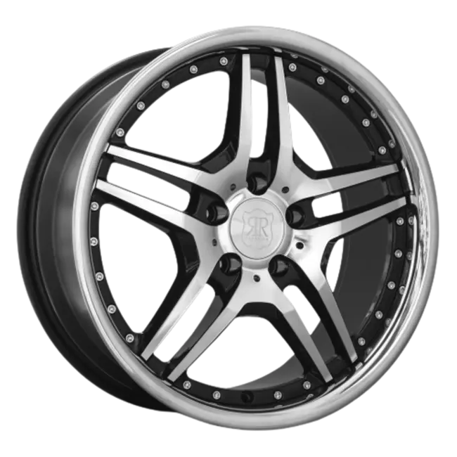 MRR RW2 5x112 19x8.5  +35 Black Chrome Lip