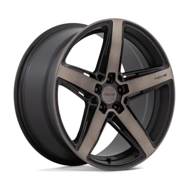 Niche 1PC M271 TERAMO 5X112 20X9 +42 MATTE BLACK WITH DOUBLE DARK TINT FACE