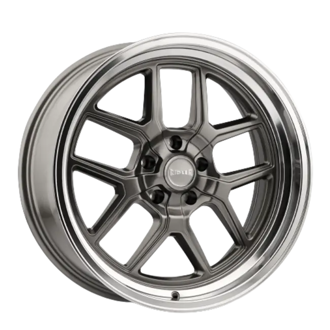 Ridler 610 5x120.65 20x8.5+0 Grey/Polished Lip