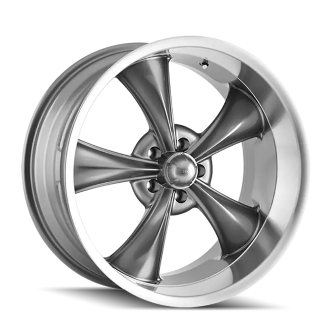 Ridler Type 695 5x114.3 18x9.5+6 Grey/Machined Lip