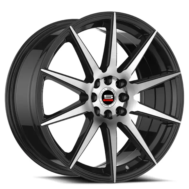 Spec-1 SP-51 5x100/5x114.3 20x8.5 +38 Gloss Black & Machined