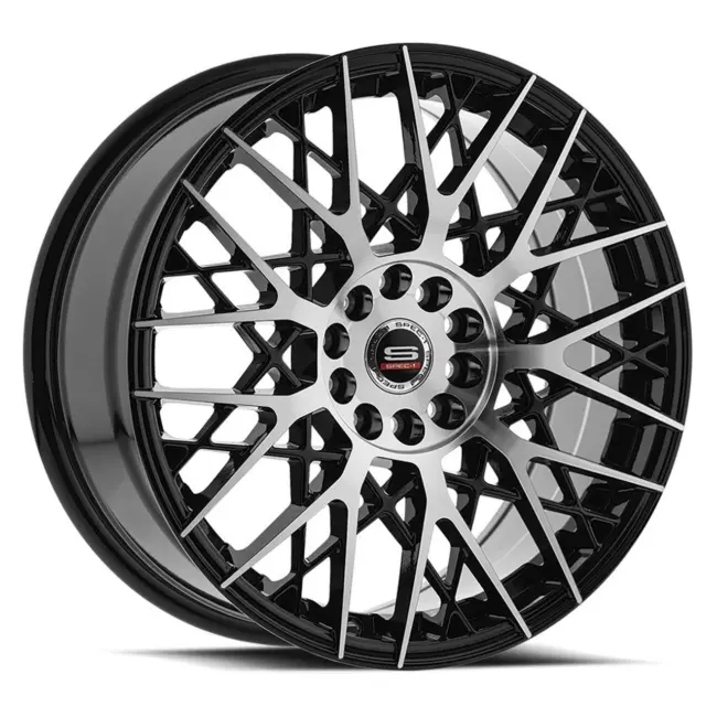 Spec-1 SP-53 5x110/5x114.3 17x7.5 +42 Gloss Black & Machined