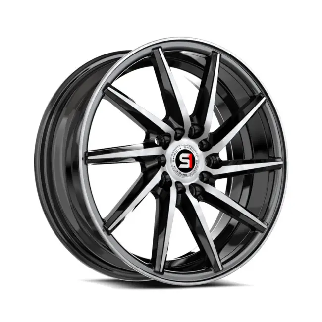 Spec-1 SP-74 5x100/5x114.3 16x6 +35 Gloss Black & Machined