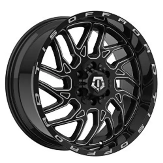 TIS 544BM 5x127/5x139.7 20x9 +0 Gloss Black w/Milled Accents