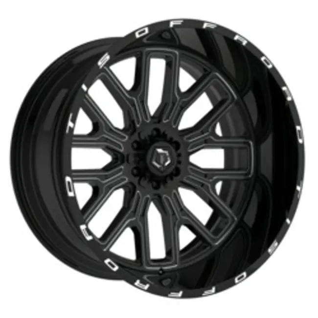 TIS 560BM 8X170 20x12 -44 Gloss Black & Milled