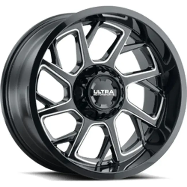 Ultra 120BM Patriot 8x165.1 20x10 -25 Gloss Black w/ Milled Accents