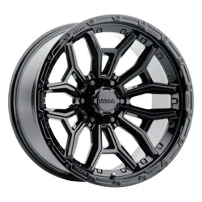 Ultra 126BK Warmonger 6 6X135 20x10 -25 Gloss Black