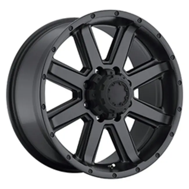 Ultra 195SB Crusher 8x165.1 18x8.5 +12 Satin Black & Satin Clear Coat