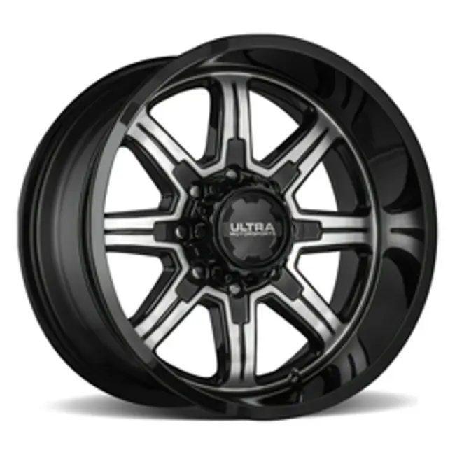 Ultra 229U Menace 6X135/6x139.7 20x10 -25 Gloss Black w/Machined Face