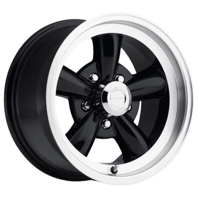 Vision American-Muscle 141H 5x114.3 17x9+0 Gloss Black Machined Lip