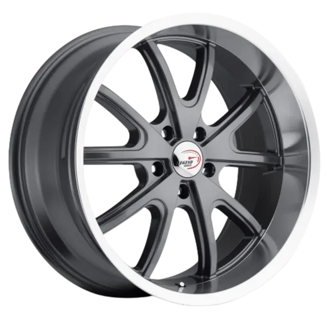 Vision American-Muscle 143 Torque 5x120.65 20x8.5+10 Gunmetal Machined Lip