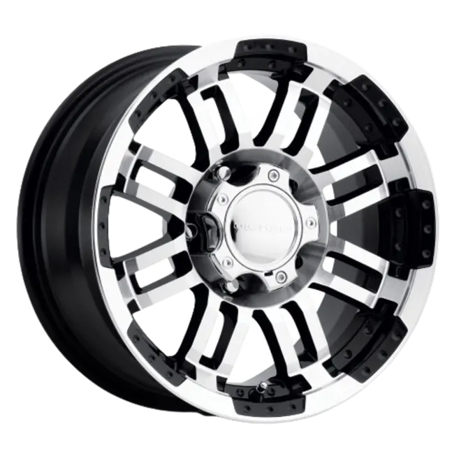 Vision HD 375 Warrior 5x127 15x6+0 Gloss Black Machined Face