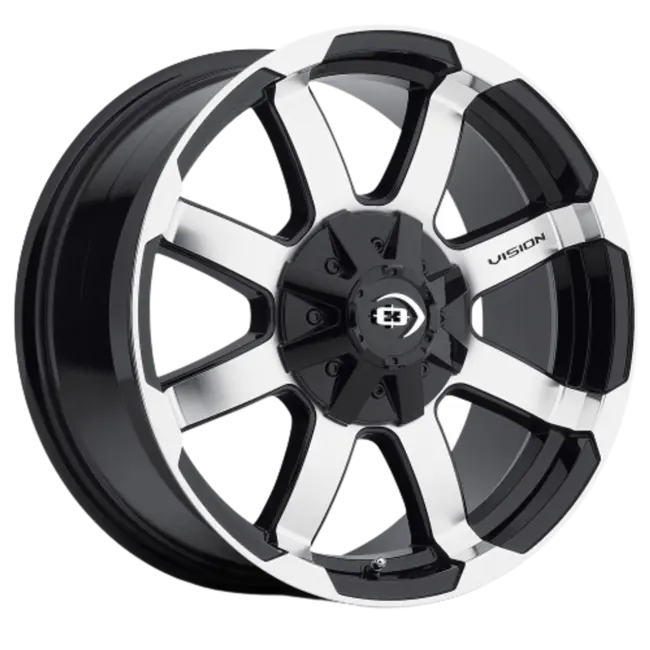 Vision Off-Road 413 Valor 5x114.3 17x8.5+0 Gloss Black Machined Face