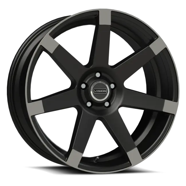 Vision Street-Designs 9042 Sultan 5x139.7 20x9+15 Matte Black w\Anthracite Spoke Ends