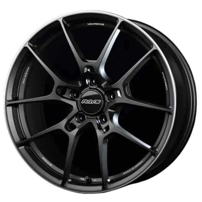 Volk Racing G025 5x100 18x7.5+48 Matte Gunblack / Rim Edge DC