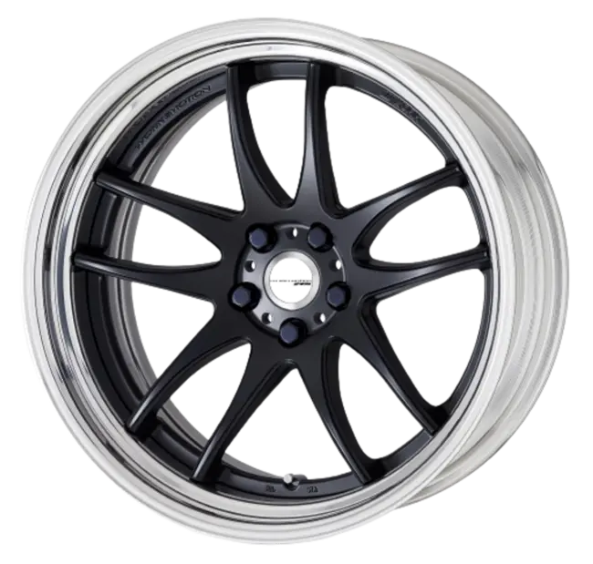 Work Cr 2P 4x100 17x9.5 +18 Matte Black