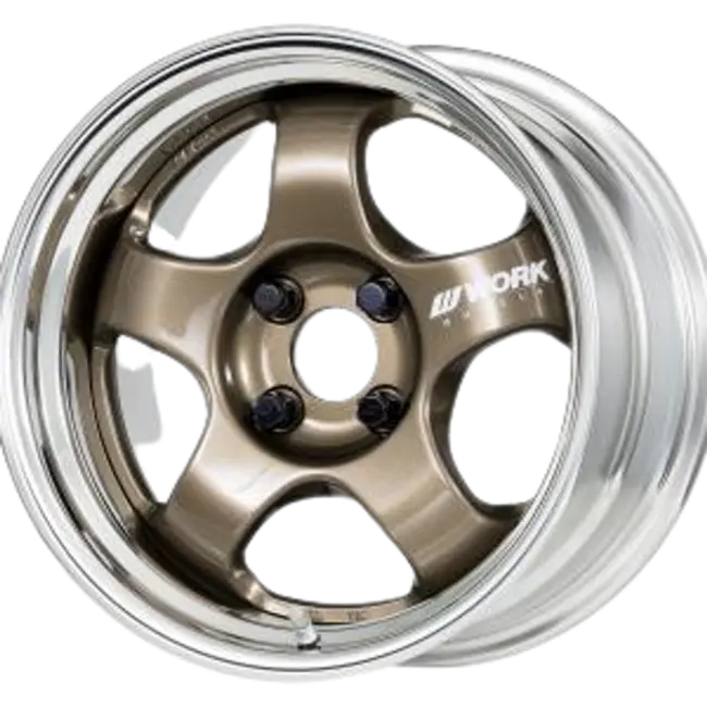 Work Meister S1 2P 4x114.3 15x7.5+38 A Disk Titanium Gold