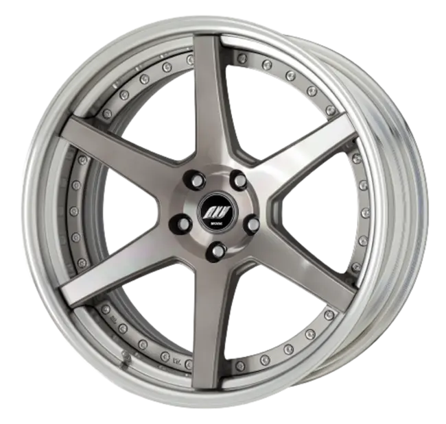 Work Zeast St1 5x108 18x9.5+22 R Disk Transparent Grey Polish